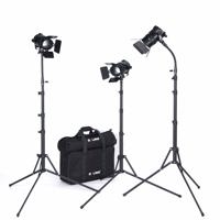 

Boling BL-50C 50W Fresnel LED Lighting Kit, 2500K-5800K Bi-Color, CRI 95 with Lighting Stand and Batteries Professional LED Video Film Lighting Kit (2Zoom Light and 1Fixed Light)