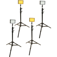 

Bescor Field Pro FP-180KX Bi-Colored Quad LED Studio Lighting Kit, Includes 4x FP-180 Bi-Color LED Light, 4x LS-180 Light Stand, 4x AC-12V2 Power Supply