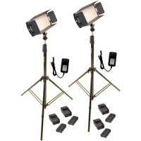 

Bescor FP-312K 2-Point LED Light Kit, Includes 2x FP-312 On-Camera Bi-Color LED Light, 2x LS180 Light Stand, 2x AC Power Supply