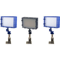 

Bescor Light Kit, Includes 1x FP-180 Bi-Colored LED, 2x LED-125 Light, 3x LS-180 Light Stands