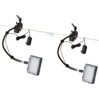 

Bescor Grip-182 Gripper Gooseneck Bi-Color 2-Light Kit, Includes 2x FP-180 Dimmable LED Light, 2x Gooseneck Arm, 2x Gripper Clamp and 2x AC-180 Power Supply