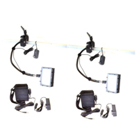 

Bescor Grip-182B Gripper Gooseneck Bi-Color 2-Light Kit, Includes 2x FP-180 Dimmable LED Light, 2x Gooseneck Arm, 2x Gripper Clamp, 2x AC-180 Power Supply and 2x Slimline Lead Acid Battery