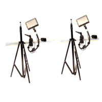 

Bescor Grip-182K Gripper Gooseneck Bi-Color 2-Light Kit, Includes 2x FP-180 Dimmable LED Light, 2x Gooseneck Arm, 2x Gripper Clamp, 2x AC-180 Power Supply and 2x LS-180 Light Stand