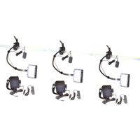 

Bescor Grip-183B Gripper Gooseneck Bi-Color 3-Light Kit, Includes 3x FP-180 Dimmable LED Light, 3x Gooseneck Arm, 3x Gripper Clamp, 3x AC-180 Power Supply and 3x Slimline Lead Acid Battery