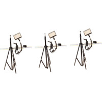 

Bescor Grip-183K Gripper Gooseneck Bi-Color 3-Light Kit, Includes 3x FP-180 Dimmable LED Light, 3x Gooseneck Arm, 3x Gripper Clamp, 3x AC-180 Power Supply and 3x LS-180 Light Stand