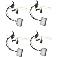 

Bescor Grip-184 Gripper Gooseneck Bi-Color 4-Light Kit, Includes 4x FP-180 Dimmable LED Light, 4x Gooseneck Arm, 4x Gripper Clamp and 4x AC-180 Power Supply