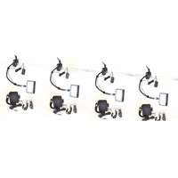 

Bescor Grip-184B Gripper Gooseneck Bi-Color 4-Light Kit, Includes 4x FP-180 Dimmable LED Light, 4x Gooseneck Arm, 4x Gripper Clamp, 4x AC-180 Power Supply and 4x Slimline Lead Acid Battery
