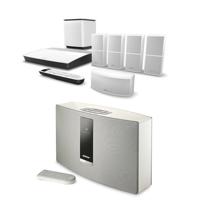 

Bose Lifestyle 600 Home Theater System with Jewel Cube Speakers, White - With Bose SoundTouch 20 Series III Wireless Music System