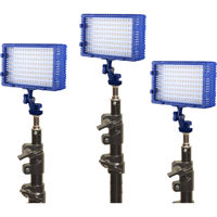 

Bescor Three Point LED144 Studio Light Kit with LS180 Air Cushioned Light Stand and AC180 Power Supply