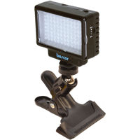 

Bescor LED70 On-Camera Video Light with Swivel Ball Head Mounting KLP Clamp Kit
