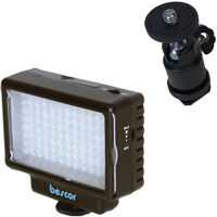 

Bescor LED-70 Dimmable 70W On-Camera LED Light Kit with SM1 Ball Head Mount