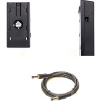 

Bescor NPFPLATE21 L Series NPF Battery Plate Converts Battery to 12vdc 25W with 2.1mm Male Power Plug Adapter