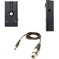 

Bescor NPFPLATEXLR L Series NPF Battery Plate Convert Battery to 12vdc 25W with 4-Pin XLR Female Output Power Adapter