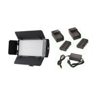 

Bescor Photon Metal Bi-Color On-Camera LED Light Kit with 2 BP18W Batteries, 2 BC18W Chargers, AC15 Power Supply