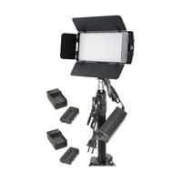 

Bescor Photon Metal Bi-Color On-Camera LED Light Kit with Light Stand, 2 BP18W Batteries, 2 BC18W Chargers, AC Adapters