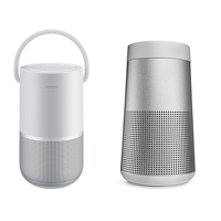 

Bose Portable Home Speaker, Luxe Silver - With Bose SoundLink Revolve Bluetooth Speaker, Lux Gray