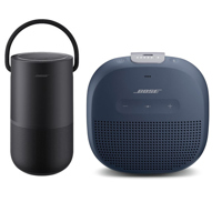 

Bose Portable Home Speaker, Triple Black - With Bose SoundLink Micro Bluetooth Speaker, Dark Blue