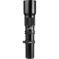 

Bower T-Mount 500mm F/8 Preset Telephoto, Manual Focus Lens, Requires T-Mount.