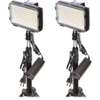 

Bescor XT160 Bi-Color LED On-Camera 2-Light Kit with LS180 Stands and AC12V2 AC Adapters