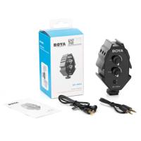 

BOYA BY-MP4 2 Channel Audio Adapter for Smartphone, DSLR Camera or Camcorder