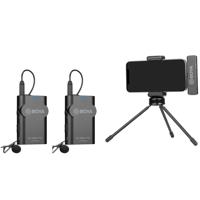 

BOYA BY-WM4 PRO-K4 Dual-Channel Digital Wireless Microphone System for iOS Devices, 2x TX4 Transmitter, 1x BY-WM4 RXD Receiver & Lavalier Mic