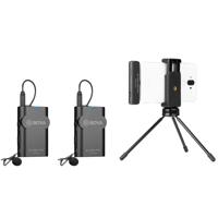 

BOYA BY-WM4 PRO-K6 Dual-Channel Digital Wireless Microphone System for Android Devices, 2x TX4 Transmitter, 1x BY-WM4 RXU Receiver & Lavalier Mic