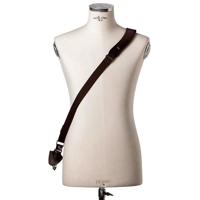 

Barber Shop Full Beard Single Bridle Cross Body Camera Strap, Black Leather