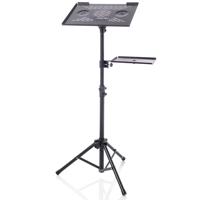 

Bespeco LPS100 Adjustable Laptop or Projector Stand with Side Shelf, 33 Lbs Capacity