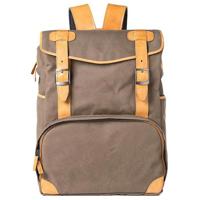 

Barber Shop Mop Top Camera Backpack, Sand Canvas & Brown Leather