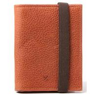 

Barber Shop Pixie Leather Credit and Memory Card Organizer, Grained Brown Leather