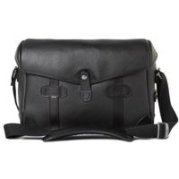 

Barber Shop Pageboy Messenger Camera Bag, Small, Grained Black Leather