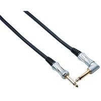 

Bespeco Platinum Series 9.8' Guitar Cable, 1/4" TS Male Straight to 1/4" TS Male Right Angle Connectors