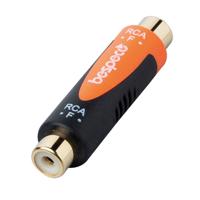 

Bespeco RCA Female to RCA Female Adapter, Black/Orange