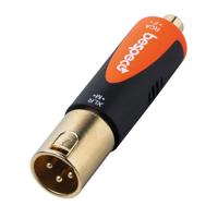 

Bespeco XLR Male to RCA Female Adapter, Black/Orange