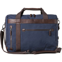 

Barber Shop Undercut Convertible Camera Bag, Blue Canvas & Dark Brown Leather