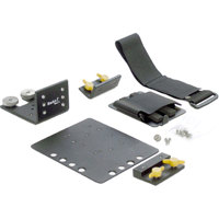 

Bracket 1 Base A - Handle Mount 1 Battery Mounting Kit, Includes Base A Threaded Handle Mount-1, Battery Mounting Plate, Quick Release, 90 Degree Short Adapter, Quick Plate, Hook & Loop Strap