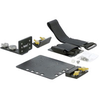 

Bracket 1 Base A - Handle Mount 2 Battery Mounting Kit, Includes Base A Threaded Handle Mount-2, Battery Mounting Plate, Quick Release, 90 Degree Short Adapter, Quick Plate, Hook & Loop Strap