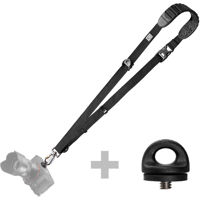 

BlackRapid Lightweight Series Cross Shot Breathe Camera Strap Bundle with Extra FR-5 Breathe Fastener, Black