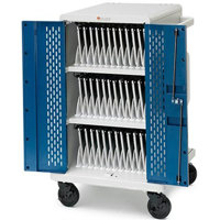 

Bretford Core M 36-Unit Store and Charge Cart with Rear Opening Doors for Tablets/Chromebooks, Topaz Doors, Concrete Powder Paint