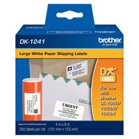 

Brother 4x6" Large Shipping White Paper Labels, 200 Labels