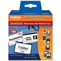 

Brother Non-Adhesive Continuous Length Paper Tape, 2.1"x100', White