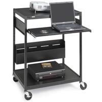 

Bretford ECILS Series Mobile Projector Cart with One Pull-Out Shelf with 6 Outlet Power Strip