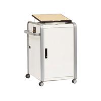 

Bretford EXPLORE Steel Presentation Lectern Shuttle, Aluminum/Concrete, Tower Only, Natural Maple