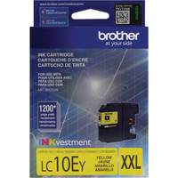 

Brother LC10E INKvestment Super High-Yield Ink Cartridge, 1200 Pages Yield, Yellow