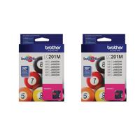 

Brother 2 Pack LC201 Innobella Standard-Yield Ink Cartridge, 260 Pages Yield, Magenta
