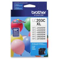 

Brother LC203C Innobella High Yield XL Series Cyan Ink Cartridge, 550 Pages Yield