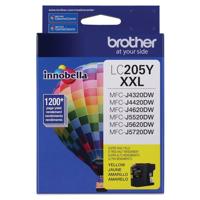 

Brother LC205 Innobella Super High Yield XXL Series Yellow Ink Cartridge, 1200 Pages Yield