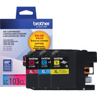 

Brother LC3033 Super High Yield INKvestment Tank Ink Cartridge, Up to 1500 Pages, Cyan/Magent/Yellow, 3-Pack