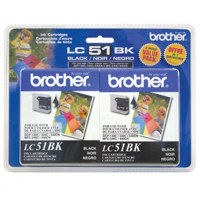 

Brother LC512PKS Black Ink Cartridges, Yields 500 Pages, 2 Pack