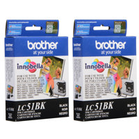 

Brother 2 Pack Black Ink Cartridge for Many Inkjet Office Machines, 500 Page Yield.